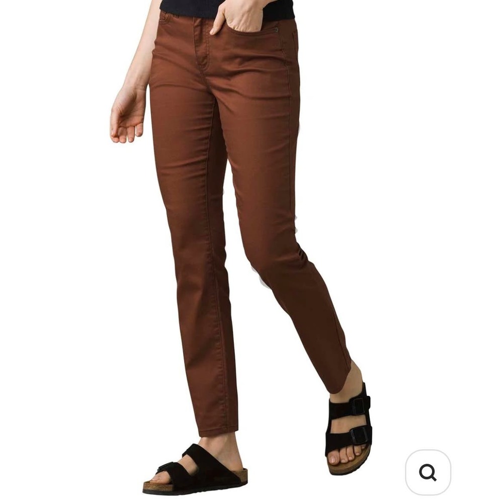 NWT prAna Kayla High Rise Jean, "Manzanita" Red, Size 2 SHORT